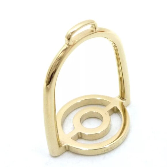 Authentic HERMES Scarves Ring Gold Metallic - Picture 6 of 9